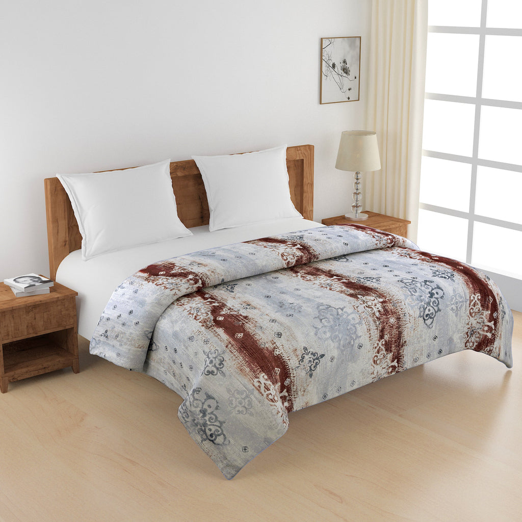 Artistic Pure cotton Abstract Red Double Winter Quilt