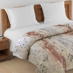 Artistic Pure cotton Abstract Red Double AC Quilt