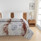 Artistic Pure cotton Abstract Red Double AC Quilt
