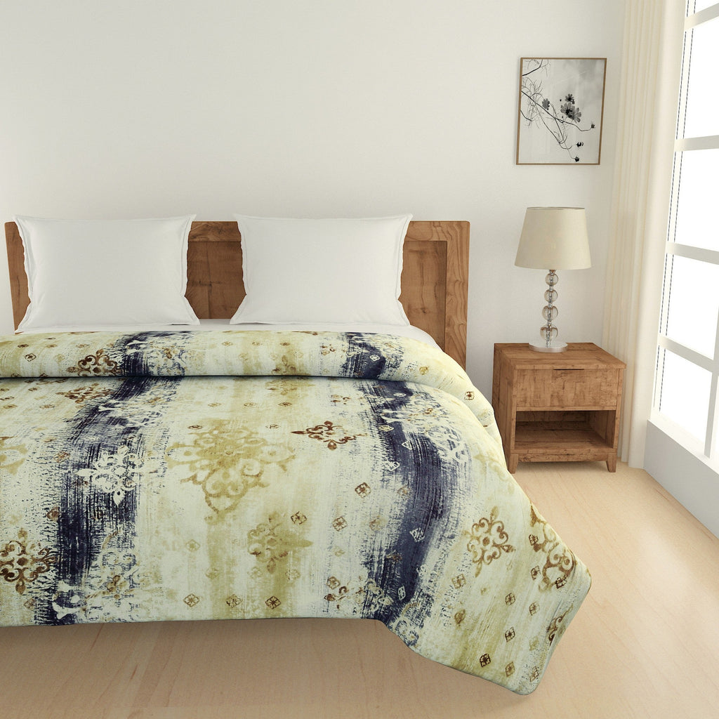 Artistic Pure cotton Abstract Yellow Double Winter Quilt