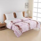 Artistic Pure cotton Abstract Pink Double AC Quilt
