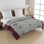 Soft Cotton Floral Red Single AC Quilt