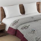 Soft Pure cotton Floral Red Double Winter Quilt