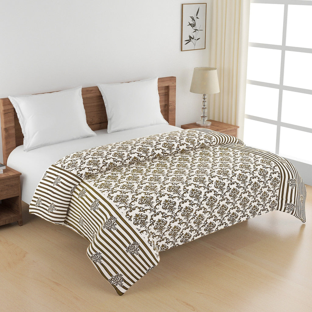 Artistic Pure cotton Abstract Brown Double Winter Quilt