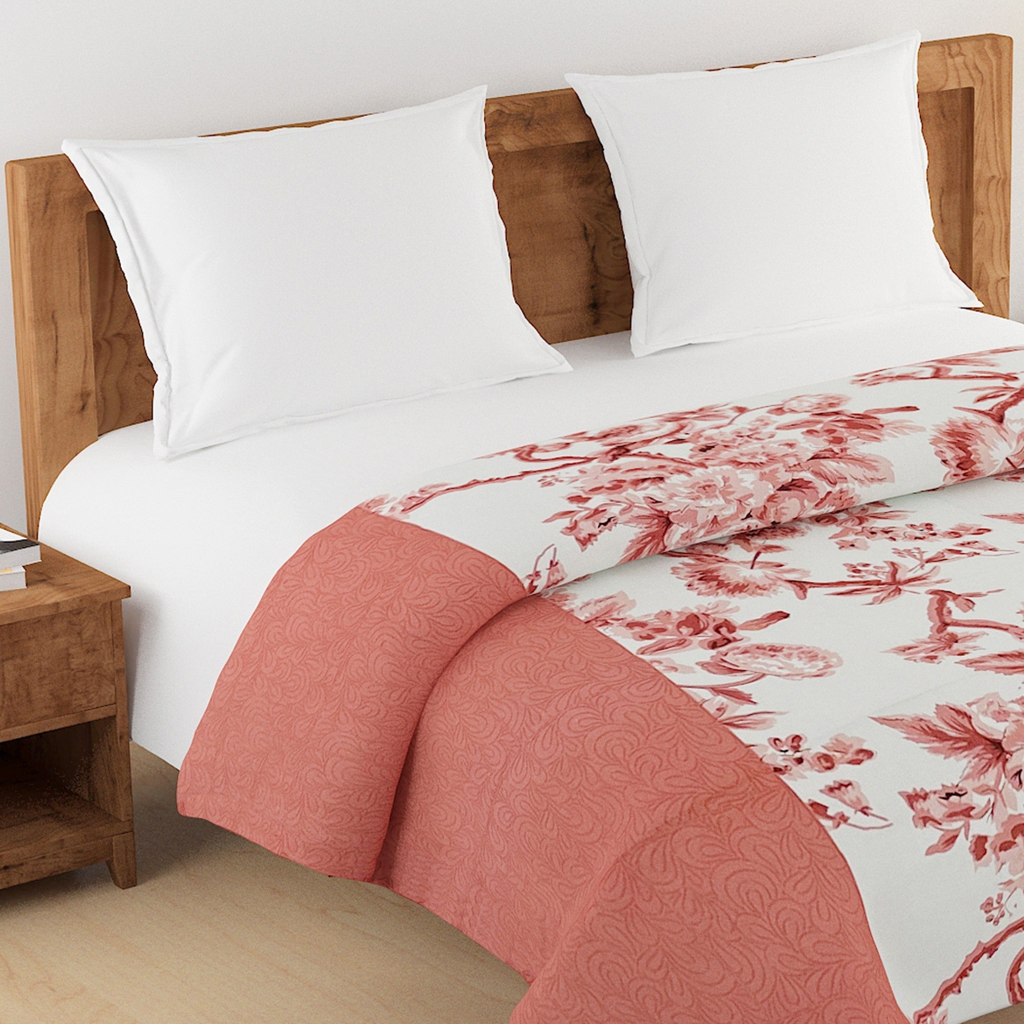 Soft Cotton Floral Pink Single Winter Quilt