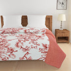 Soft Cotton Floral Pink Single AC Quilt