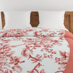 Soft Pure cotton Floral Orange Double AC Quilt