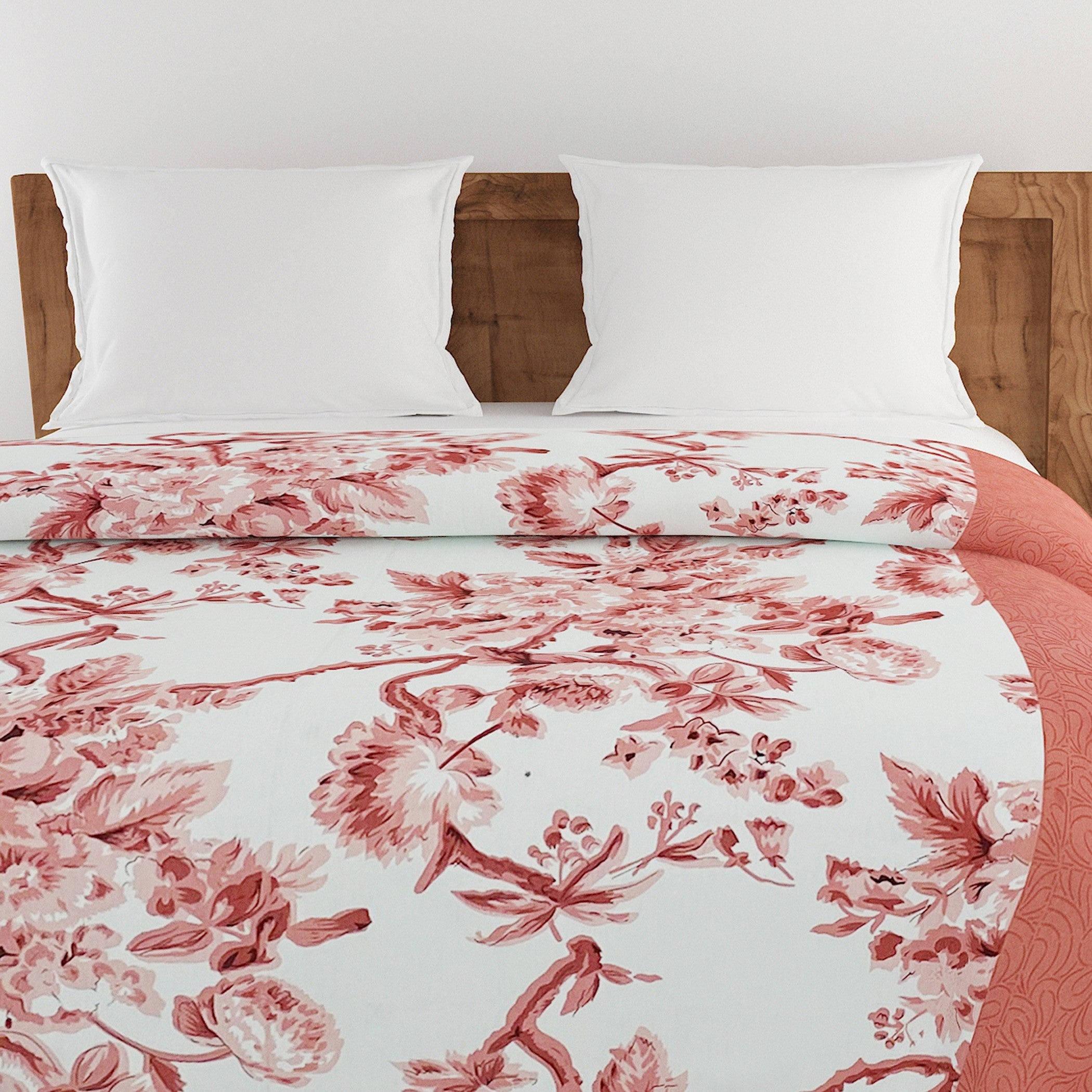 Soft Cotton Floral Pink Single AC Quilt
