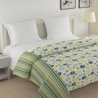 Soft Pure cotton Floral Green Double AC Quilt