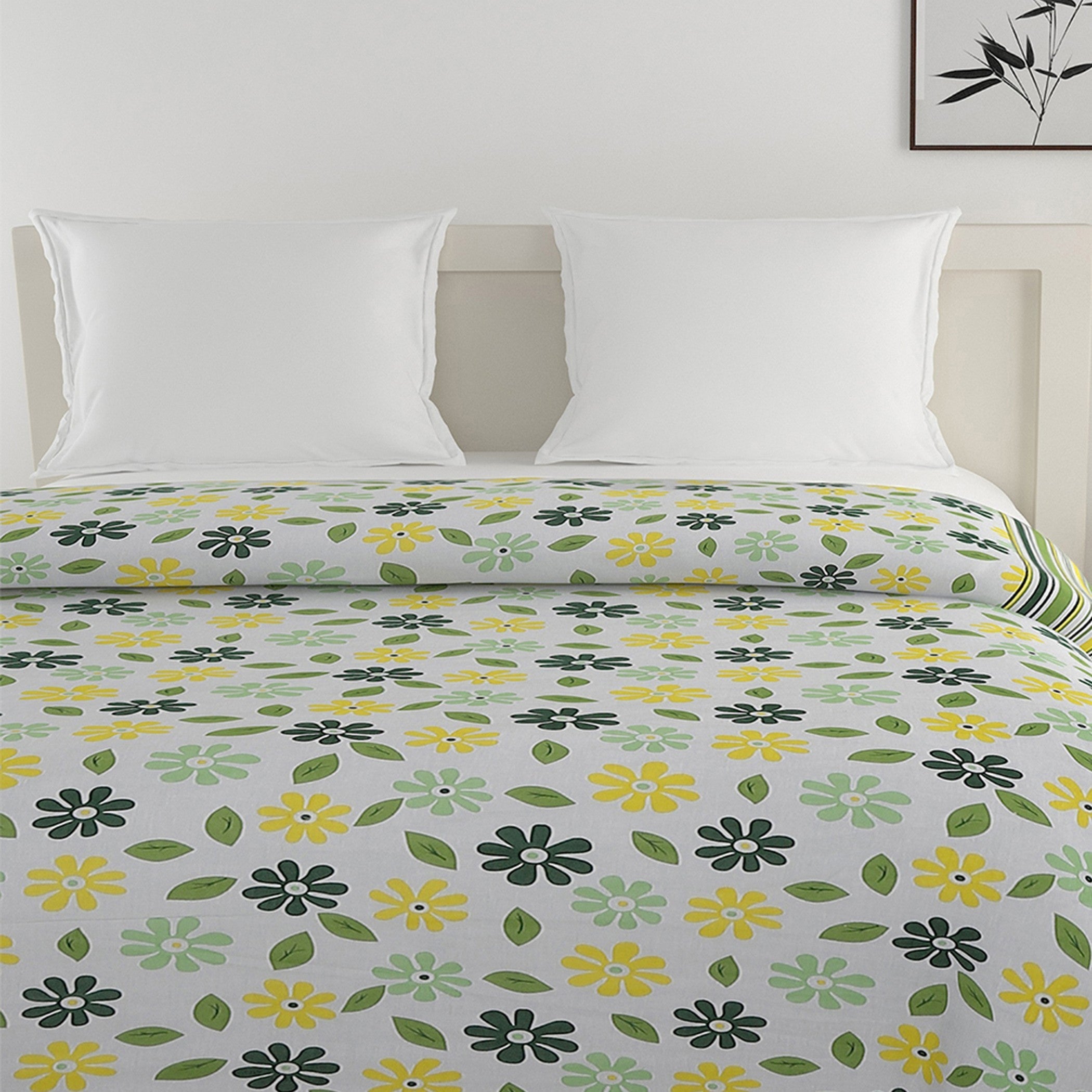 Soft Cotton Floral Green Single Winter Quilt