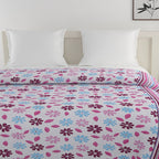 Soft Cotton Floral Pink Single Winter Quilt