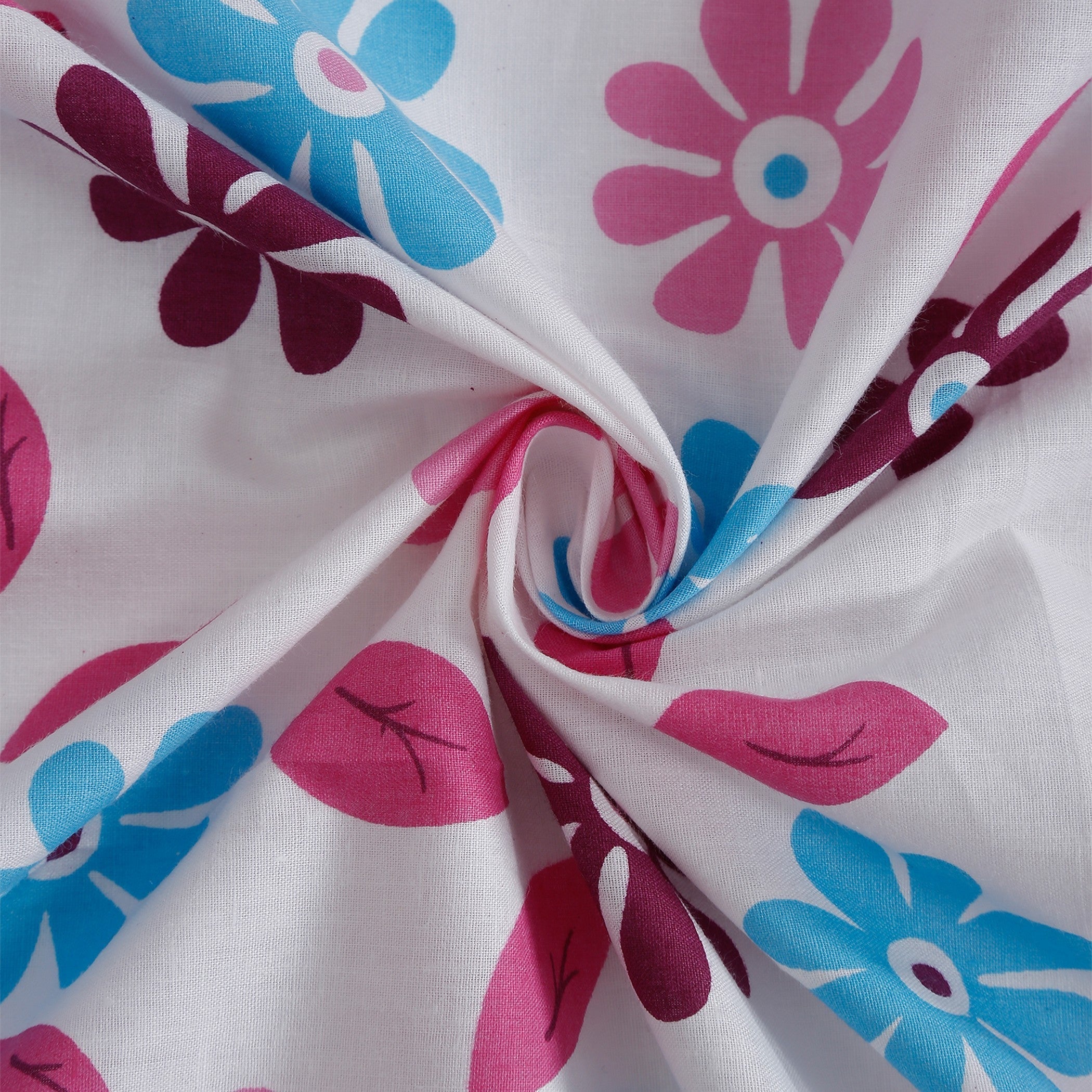 Soft Pure cotton Floral Brown Double AC Quilt