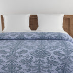 Elegant Cotton Ethnic motif Blue Single Winter Quilt