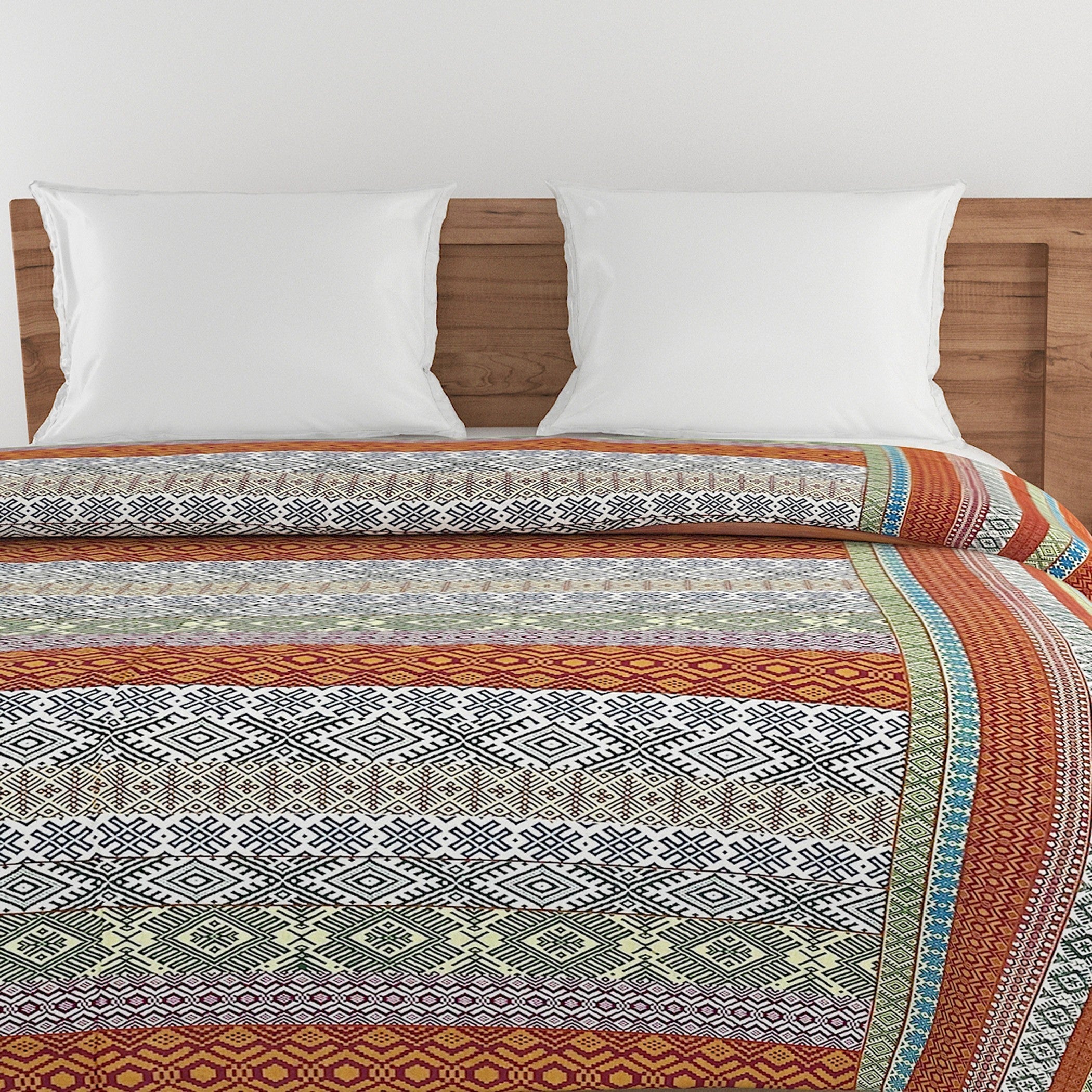 Modern Pure cotton Geometric Brown Double Winter Quilt
