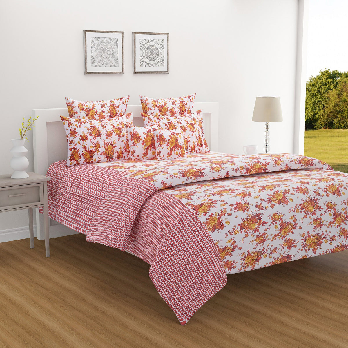 Superior Comfort Nature Pure Cotton AC Quilt 150 GSM Red Pack of 1