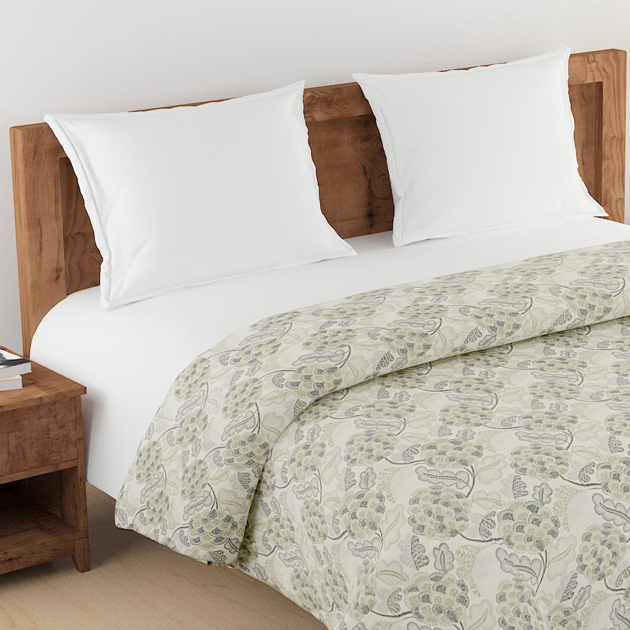 Soft Cotton Floral Grey Single AC Quilt