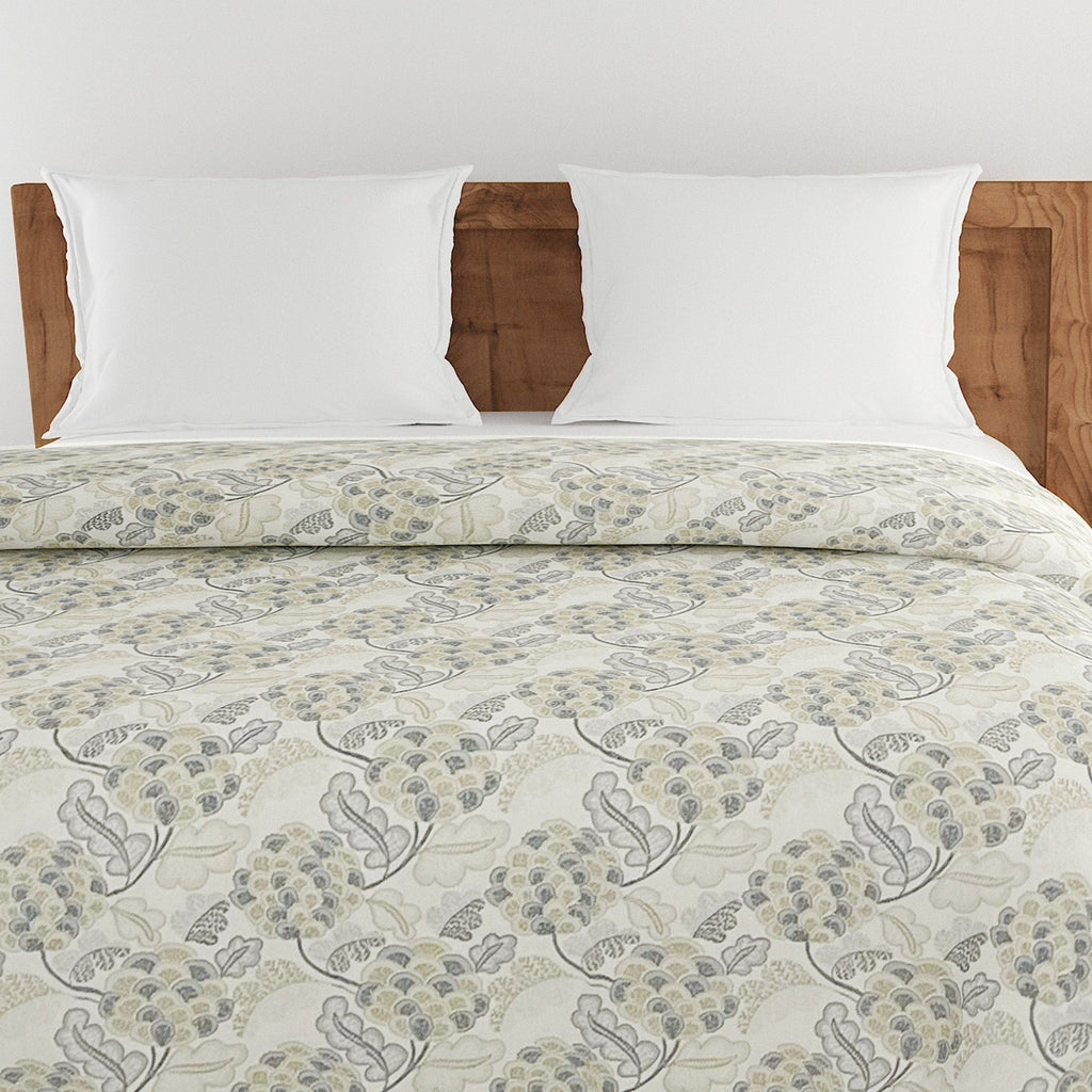 Soft Cotton Floral Grey Single AC Quilt