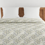 Soft Cotton Floral Grey Single Winter Quilt