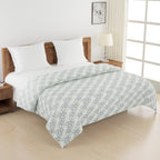 Soft Pure cotton Floral Blue Double AC Quilt