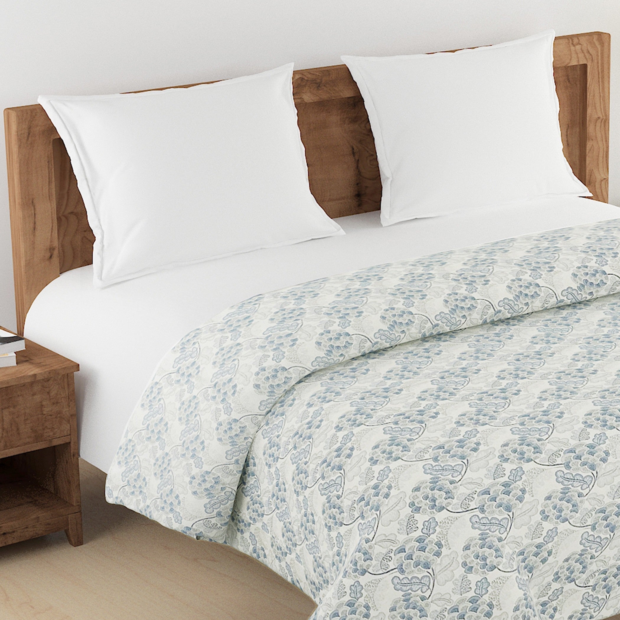 Soft Cotton Floral Blue Single AC Quilt