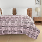 Modern Pure cotton Geometric Brown Double Winter Quilt