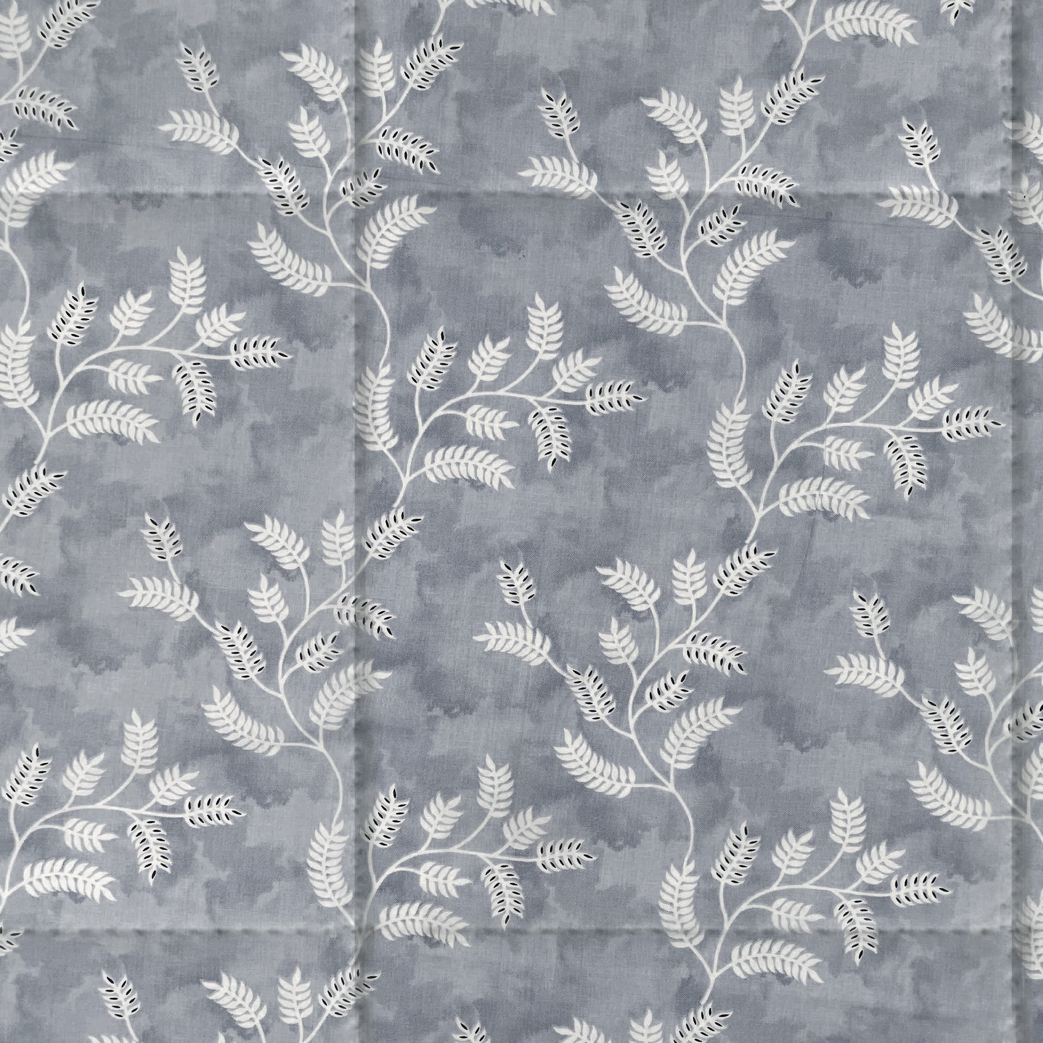 Cozy Cotton Leaf Grey Single AC Quilt