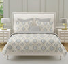 Modern Cotton Geometric Beige Single AC Quilt