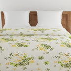 Soft Pure cotton Floral Off white Double AC Quilt