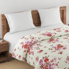 Soft Cotton Floral Pink Single Winter Quilt