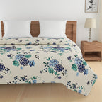 Soft Cotton Floral Blue Single Winter Quilt