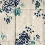Soft Pure cotton Floral Blue Double AC Quilt