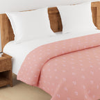 Cozy Cotton Leaf Orange Single AC Quilt