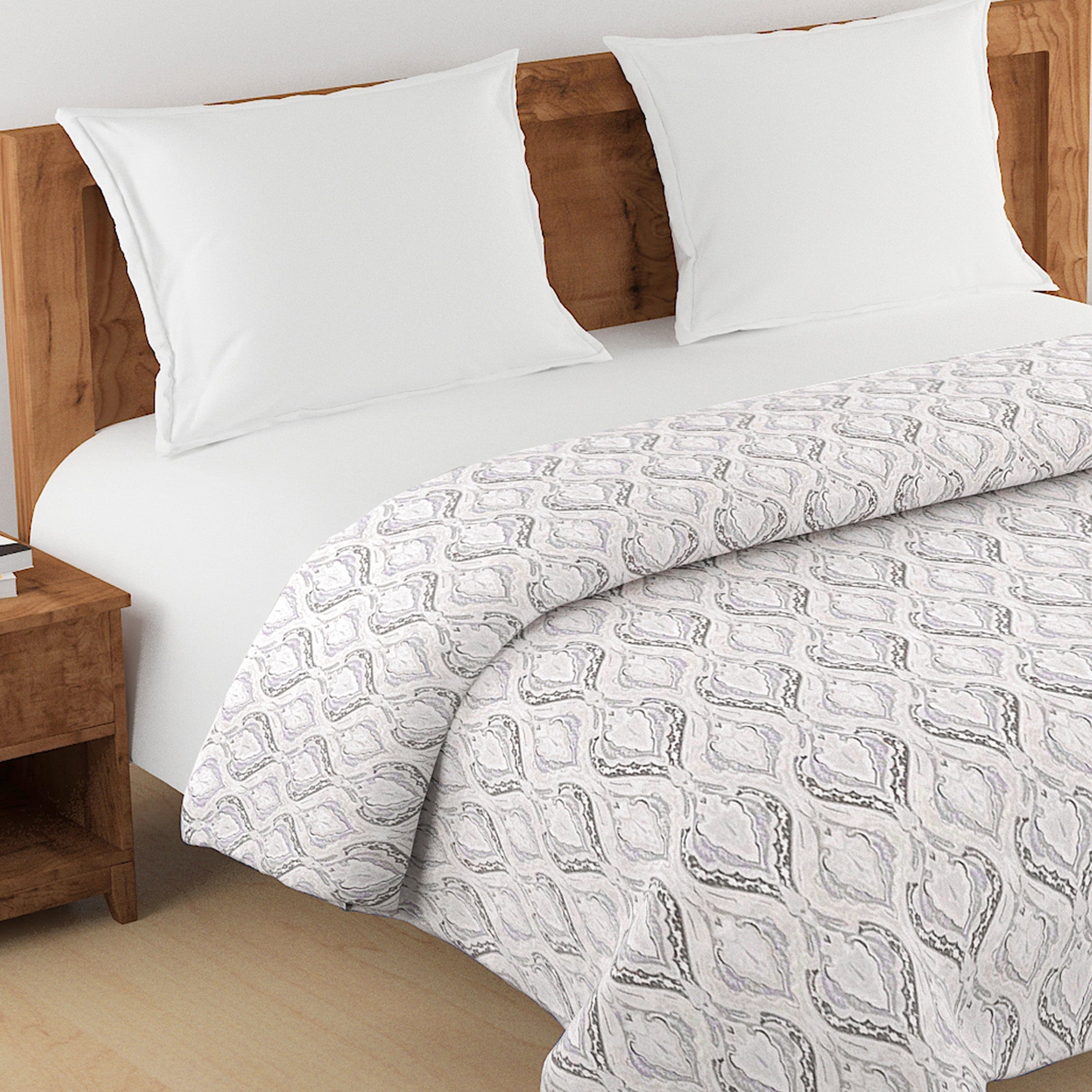 Artistic Mercerized pure cotton Abstract Grey Double AC Quilt