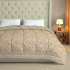 Cozy Cotton Mandala Gray Double AC Quilt