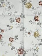 Soft Mercerized pure cotton Floral Off white Double AC Quilt