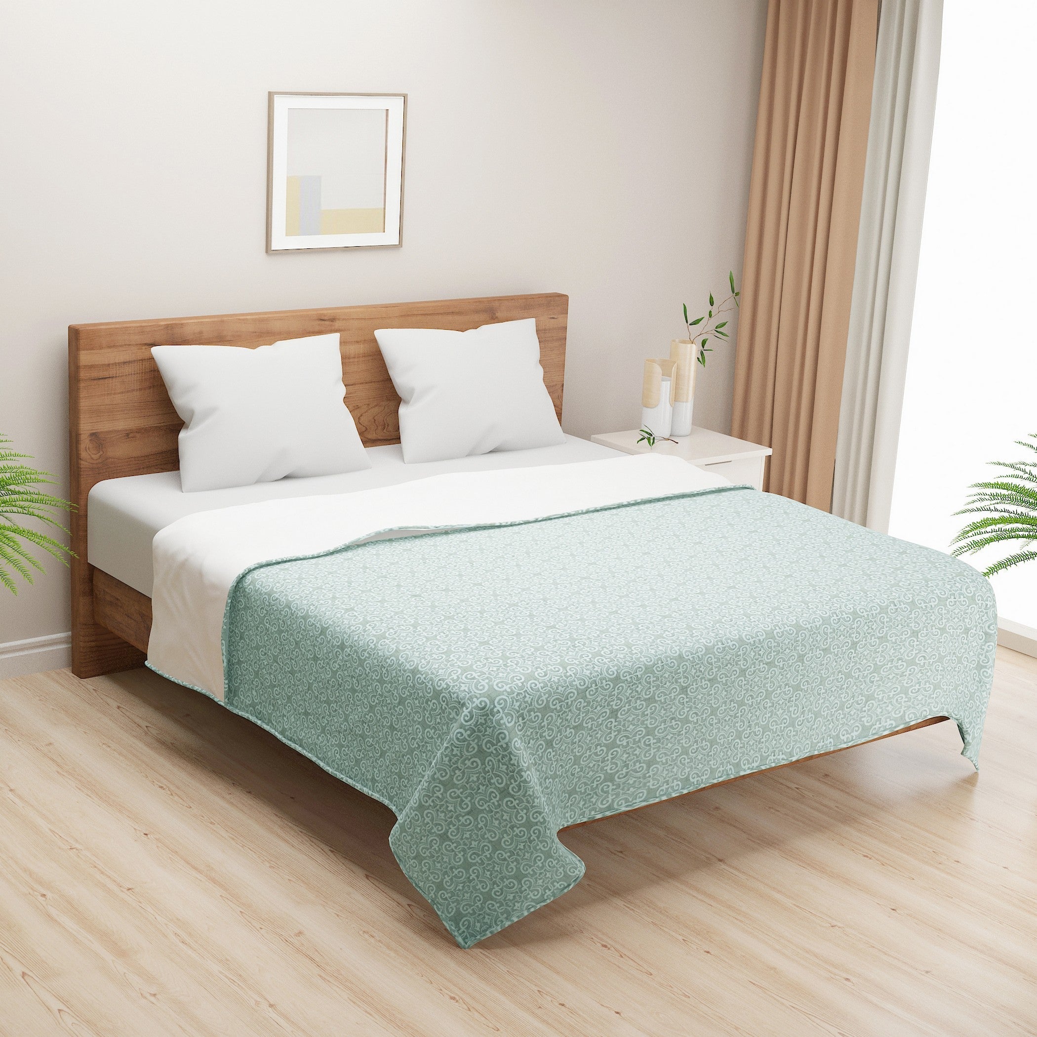 Mint Swirl Double Dohar – Soft, Breathable & Lightweight