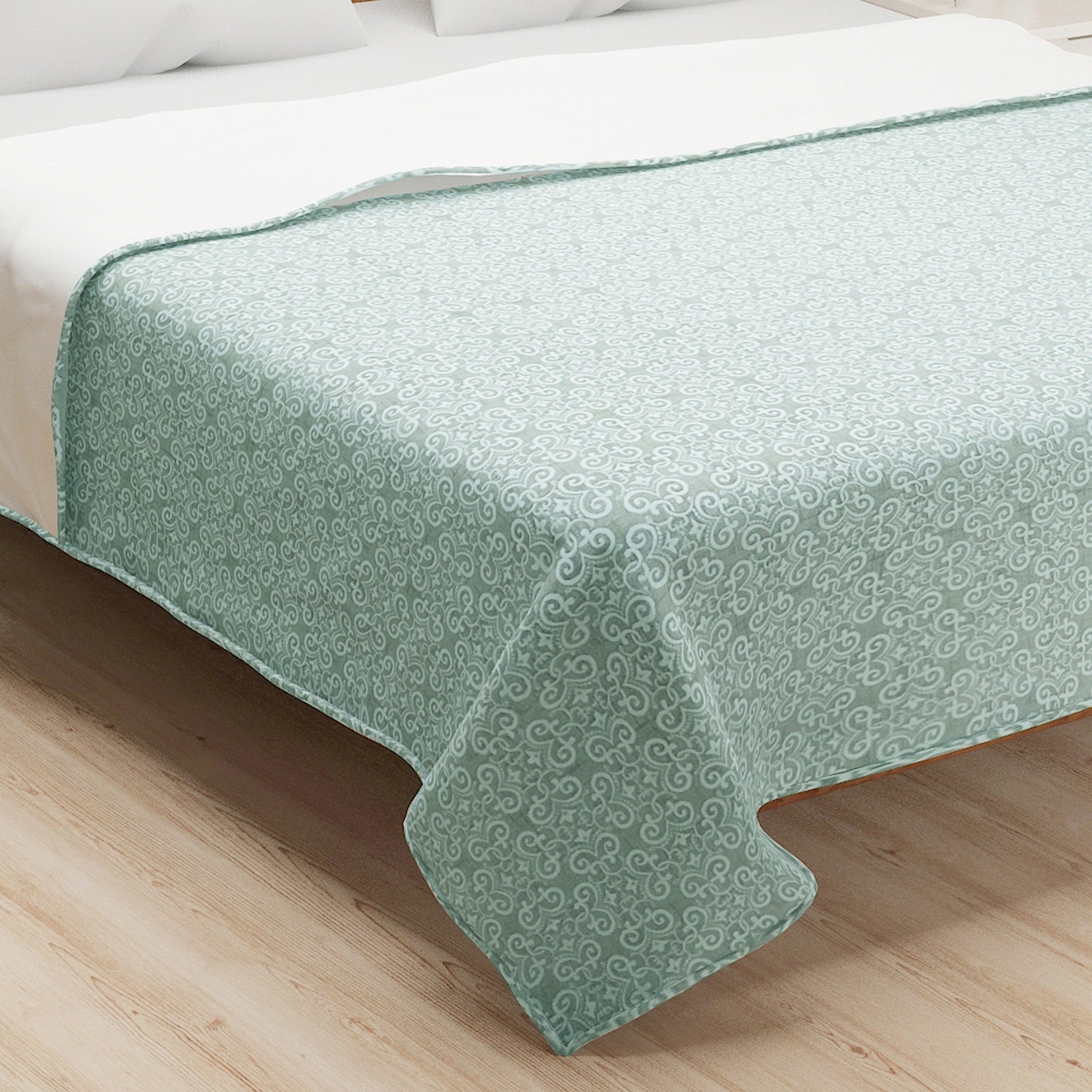 Mint Swirl Double Dohar – Soft, Breathable & Lightweight