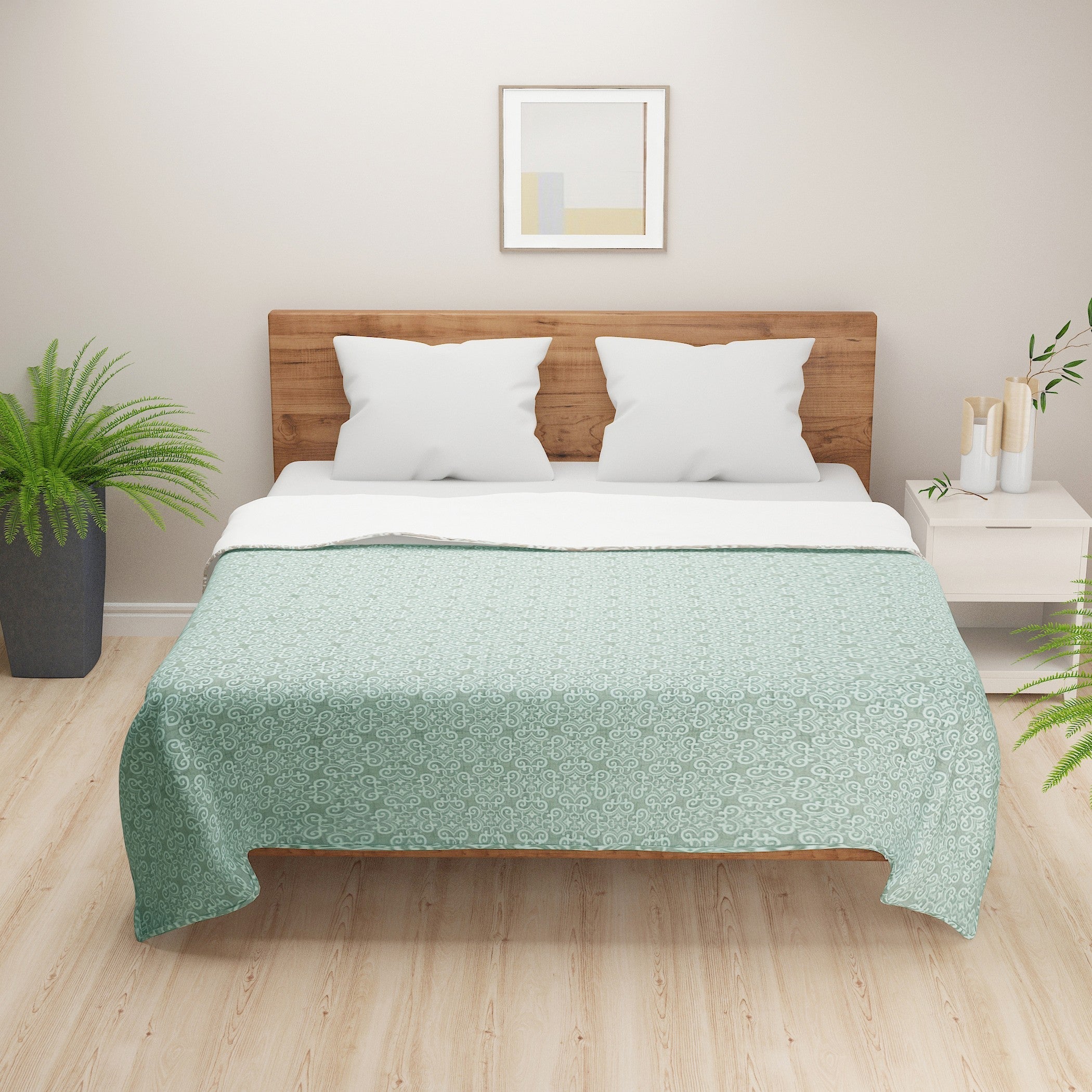 Mint Swirl Double Dohar – Soft, Breathable & Lightweight