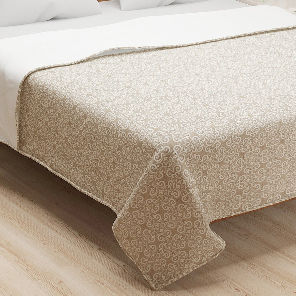 Beige Swirl Double Dohar – Soft, Breathable & Lightweight