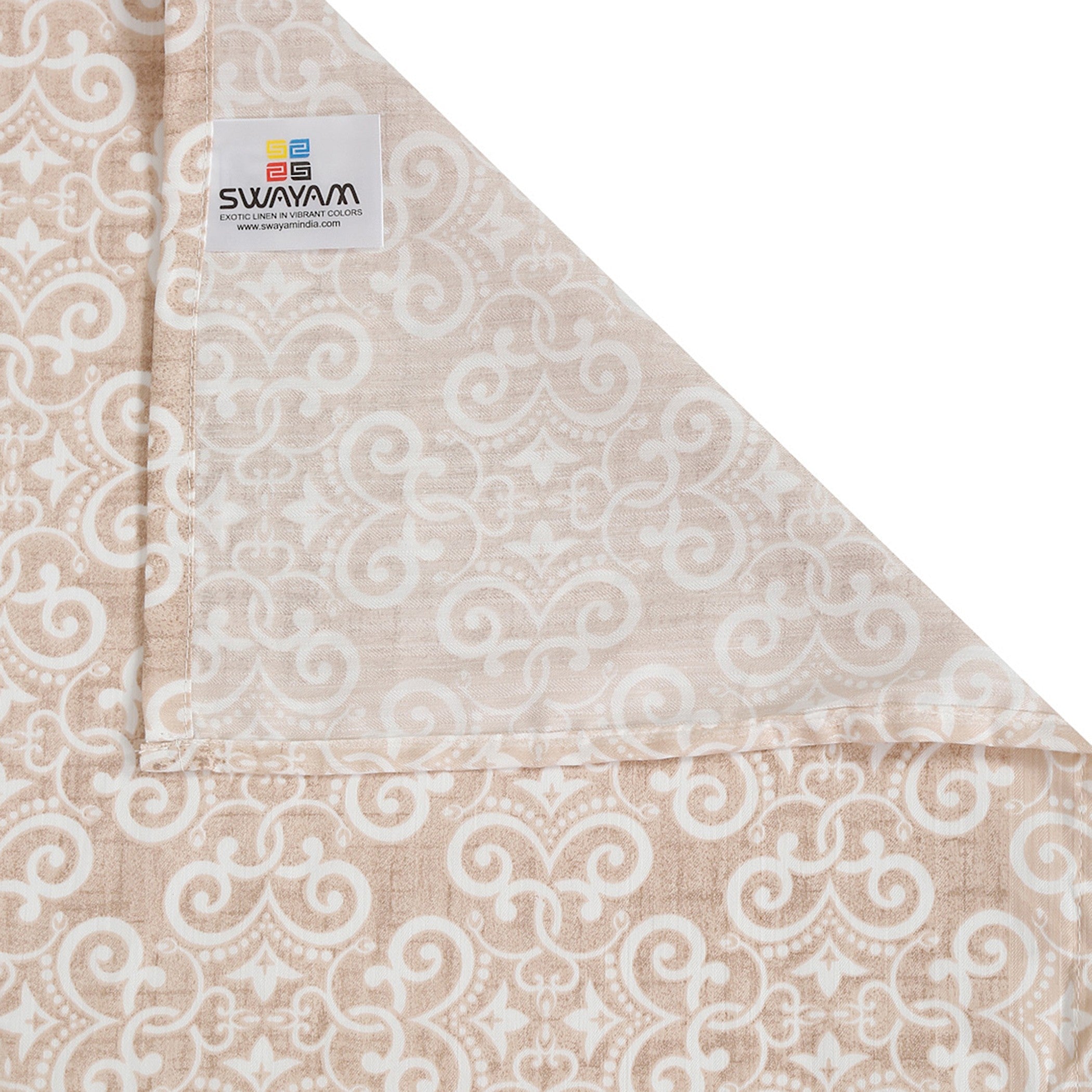Beige Swirl Double Dohar – Soft, Breathable & Lightweight