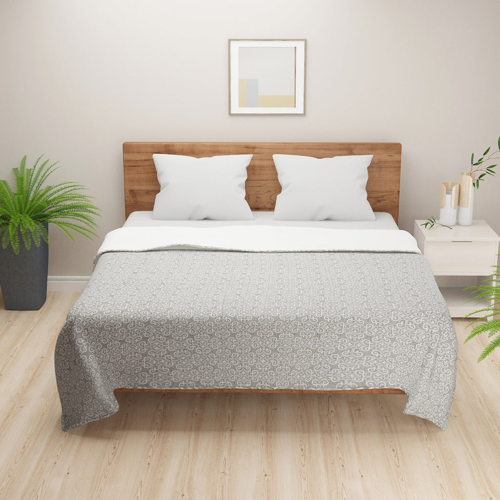 Grey Swirl Double Dohar – Soft, Breathable & Lightweight