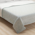 Mint Paisley Diamond Double Dohar – Suitable for Queen/King Bed | Soft, Breathable & Lightweight