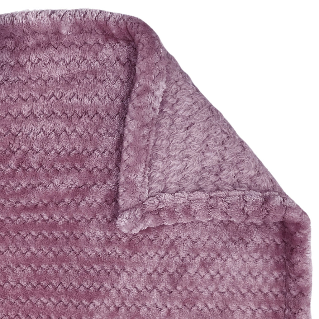 Purple Textured Weave Double Dohar – Suitable for Queen/King Bed | Soft, Breathable & Lightweight