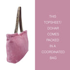 Purple Textured Weave Single Dohar – Suitable for Queen/King Bed | Soft, Breathable & Lightweight