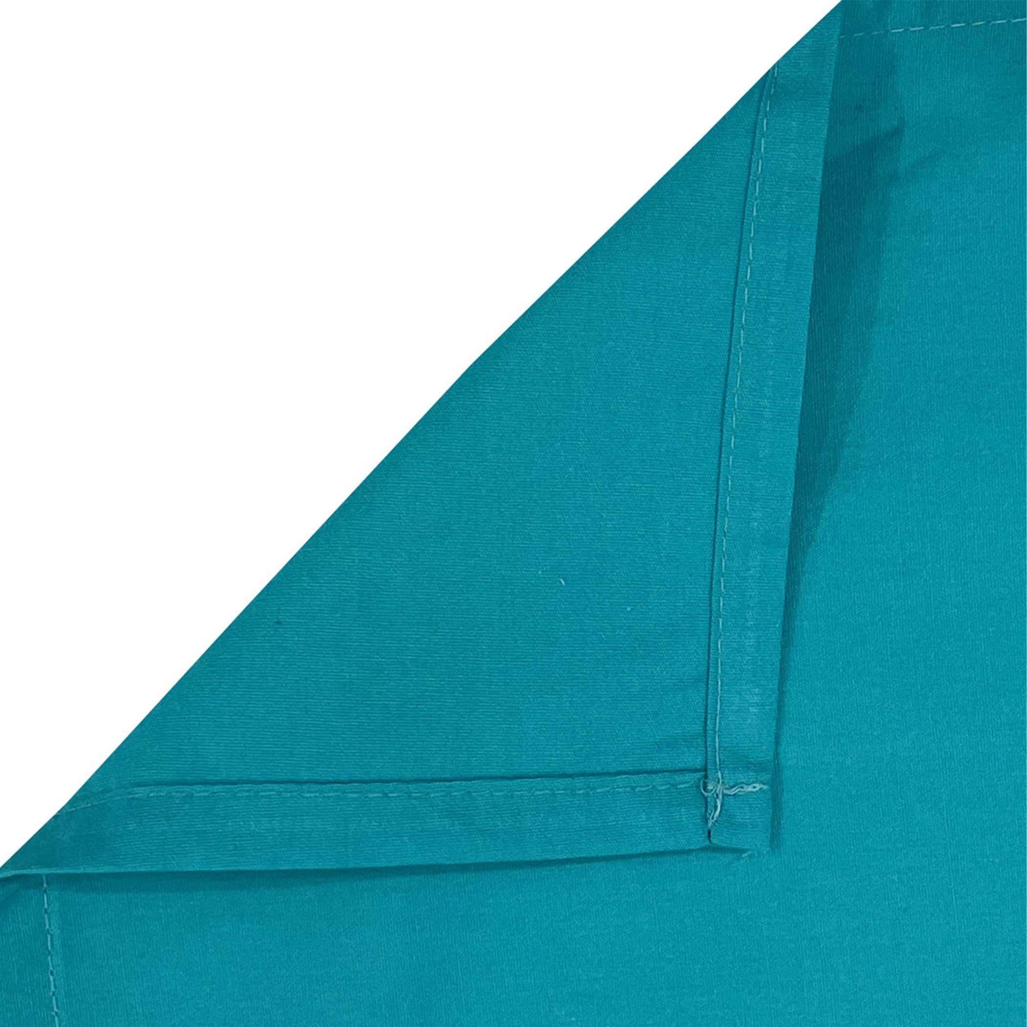 Floral Print Cotton Dohar for AC Rooms - Teal & White