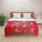 Paisley Print Cotton Dohar for AC Rooms - Red & Multicolour