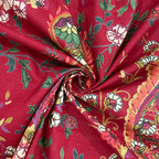 Paisley Print Cotton Dohar for AC Rooms - Red & Multicolour