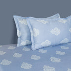 Double Bed in a Bag – Mercerized Pure Cotton | Blue Ethnic Motif Print