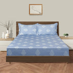 Double Bed in a Bag – Mercerized Pure Cotton | Blue Ethnic Motif Print