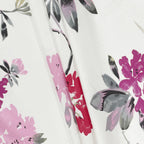 Elegant Pink Floral Pure Cotton 210 TC Double King Bedsheet with 2 Pillow Covers (90x108 Inches)